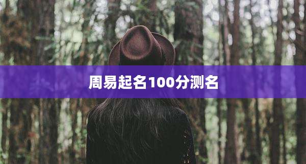 周易起名100分测名