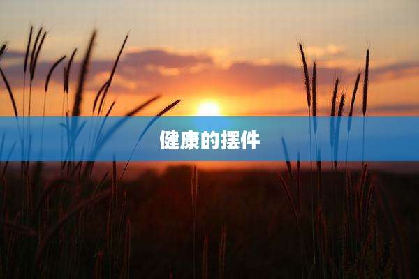 健康的摆件