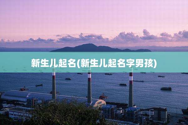 新生儿起名(新生儿起名字男孩)
