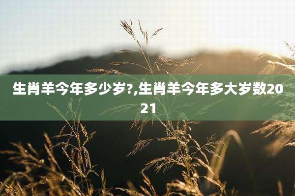 生肖羊今年多少岁?,生肖羊今年多大岁数2021