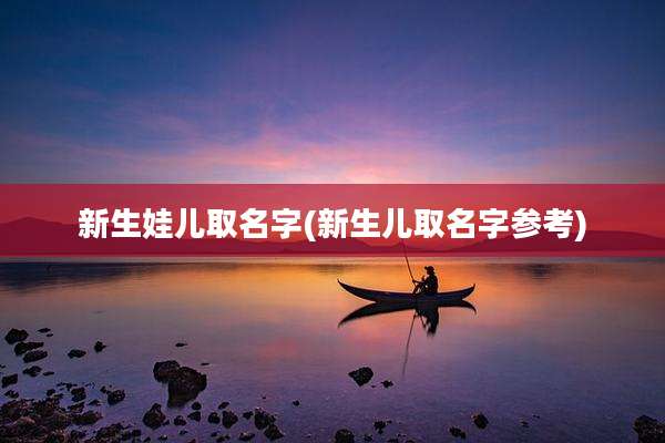 新生娃儿取名字(新生儿取名字参考)