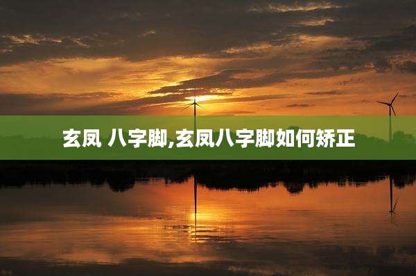 玄凤 八字脚,玄凤八字脚如何矫正