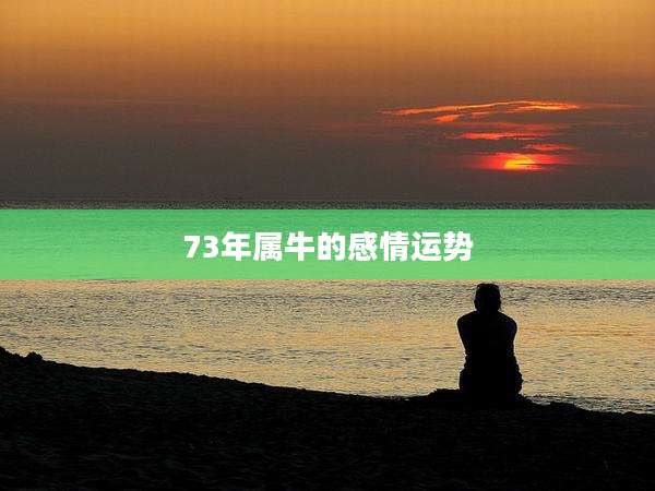 73年属牛的感情运势