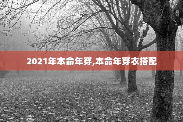 2021年本命年穿,本命年穿衣搭配