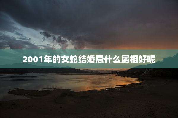 2001年的女蛇结婚忌什么属相好呢