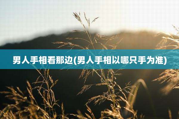 男人手相看那边(男人手相以哪只手为准)