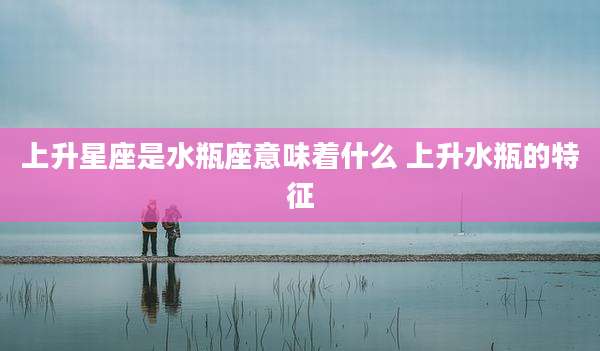 上升星座是水瓶座意味着什么 上升水瓶的特征