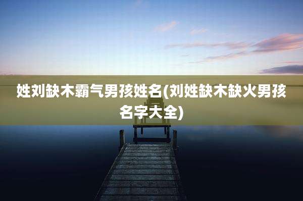 姓刘缺木霸气男孩姓名(刘姓缺木缺火男孩名字大全)