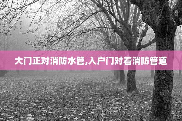 大门正对消防水管,入户门对着消防管道