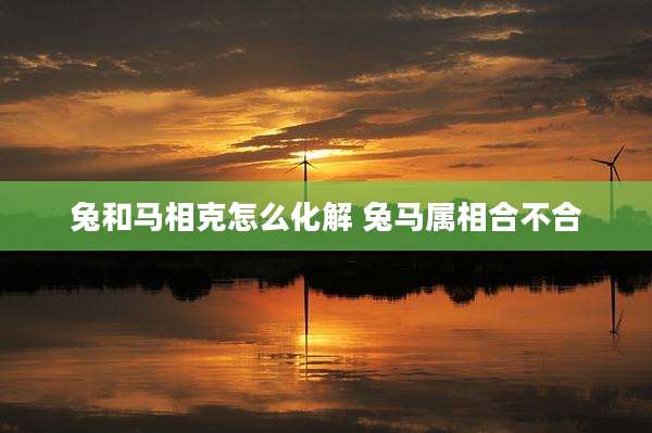 兔和马相克怎么化解 兔马属相合不合
