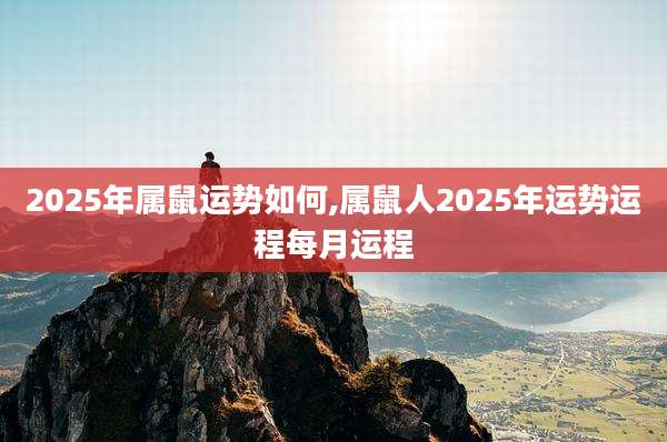 2025年属鼠运势如何,属鼠人2025年运势运程每月运程
