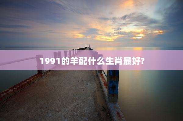 1991的羊配什么生肖最好?