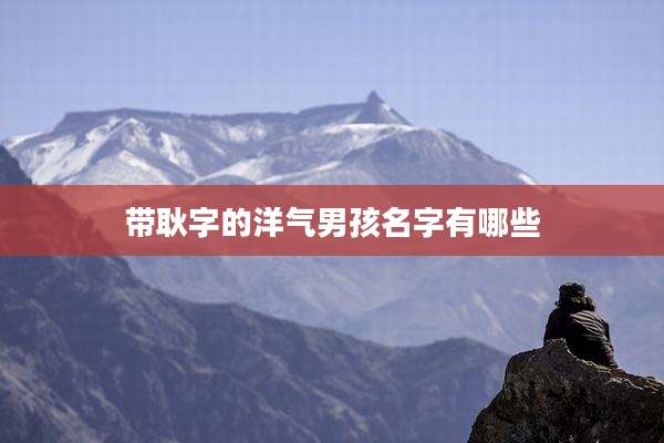 带耿字的洋气男孩名字有哪些