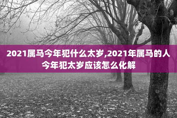 2021属马今年犯什么太岁,2021年属马的人今年犯太岁应该怎么化解