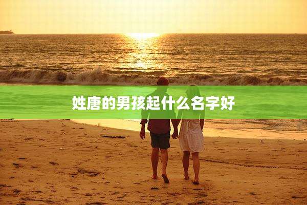 姓唐的男孩起什么名字好