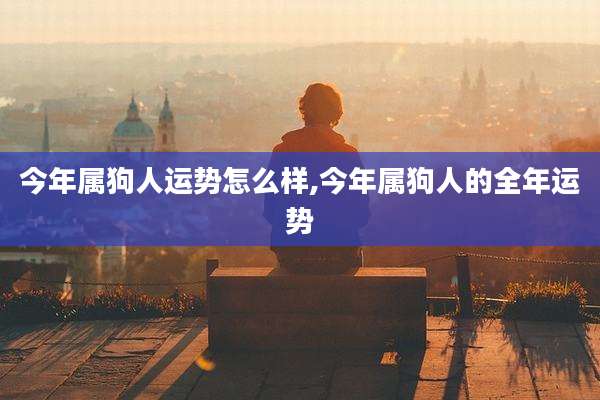 今年属狗人运势怎么样,今年属狗人的全年运势