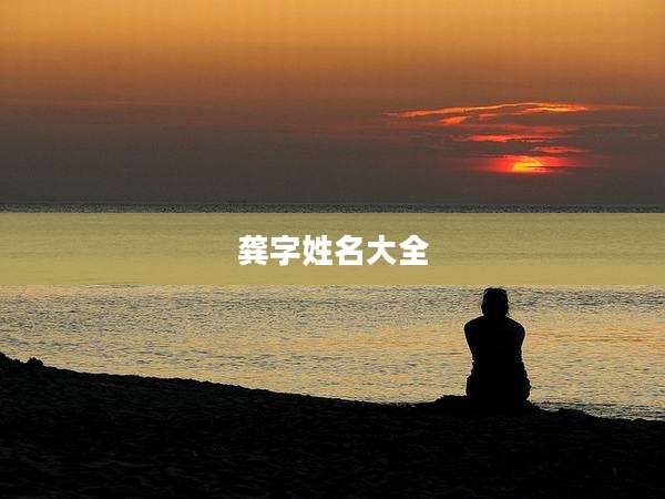 龚字姓名大全