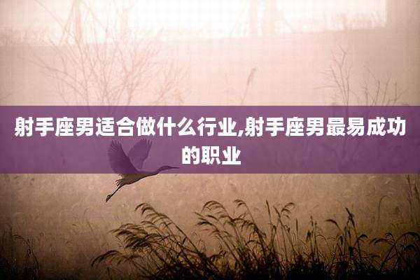 射手座男适合做什么行业,射手座男最易成功的职业