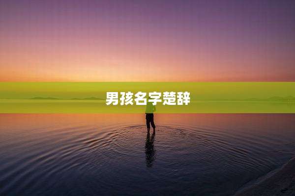 男孩名字楚辞