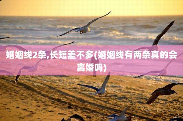 婚姻线2条,长短差不多(婚姻线有两条真的会离婚吗)