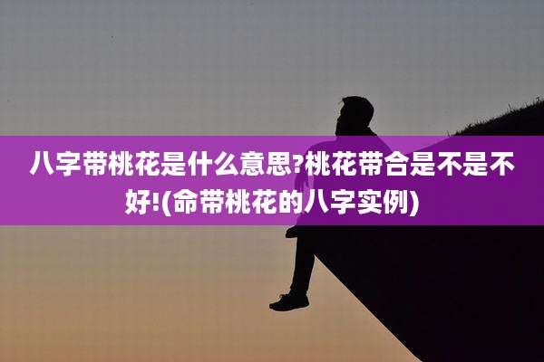 八字带桃花是什么意思?桃花带合是不是不好!(命带桃花的八字实例)