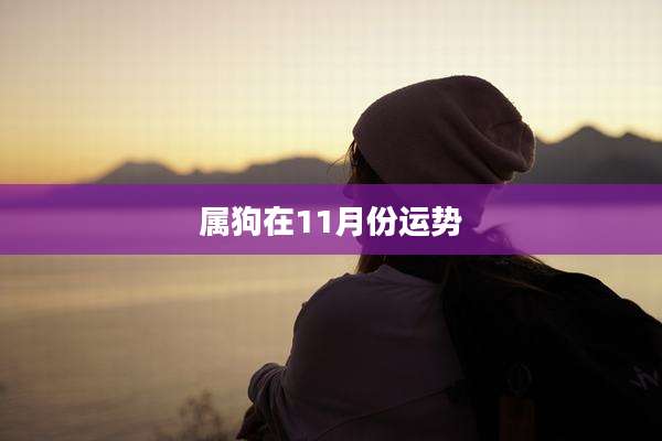 属狗在11月份运势
