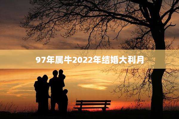 97年属牛2022年结婚大利月