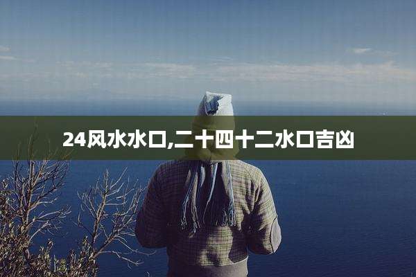 2***水水口,二十四十二水口吉凶