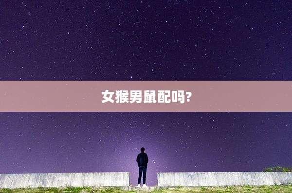 女猴男鼠配吗?