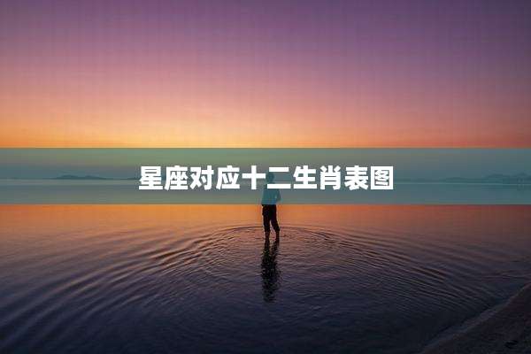 星座对应十二生肖表图