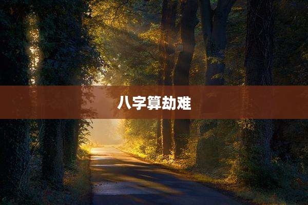 八字算劫难