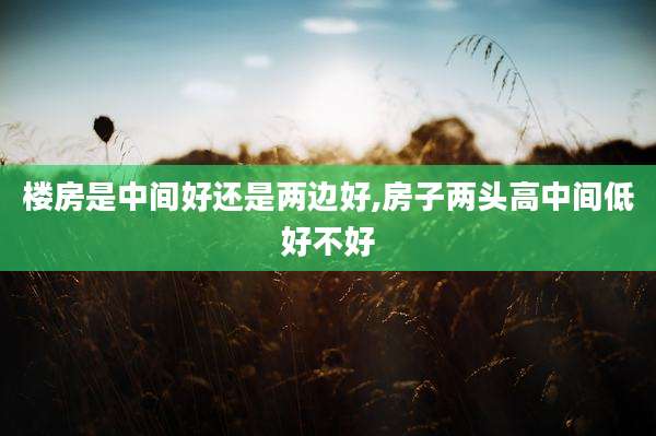 楼房是中间好还是两边好,房子两头高中间低好不好
