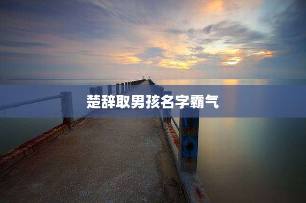楚辞取男孩名字霸气
