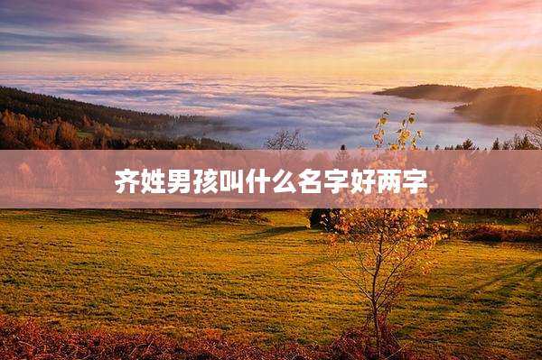齐姓男孩叫什么名字好两字