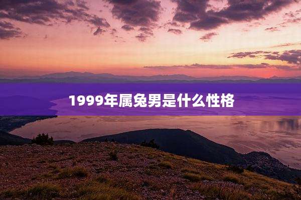 1999年属兔男是什么性格