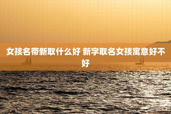 女孩名带新取什么好 新字取名女孩寓意好不好