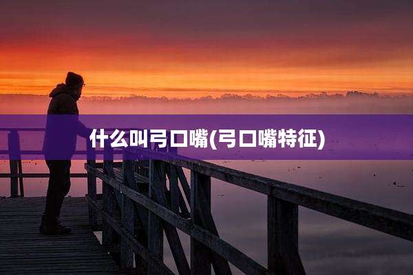什么叫弓口嘴(弓口嘴特征)