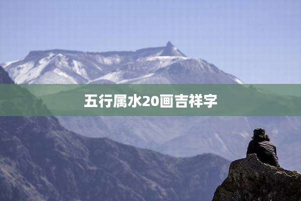 五行属水20画吉祥字