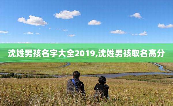 沈姓男孩名字大全2019,沈姓男孩取名高分