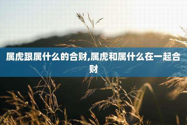 属虎跟属什么的合财,属虎和属什么在一起合财