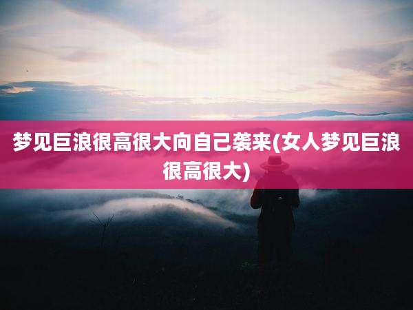 梦见巨浪很高很大向自己袭来(女人梦见巨浪很高很大)