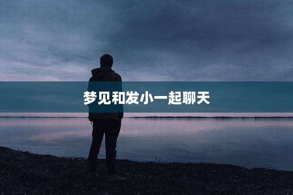 梦见和发小一起聊天