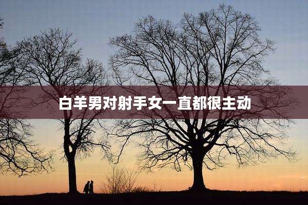 白羊男对射手女一直都很主动