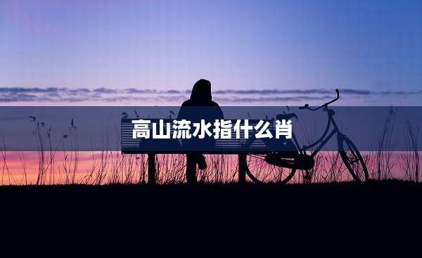 高山流水指什么肖