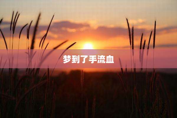 梦到了手流血