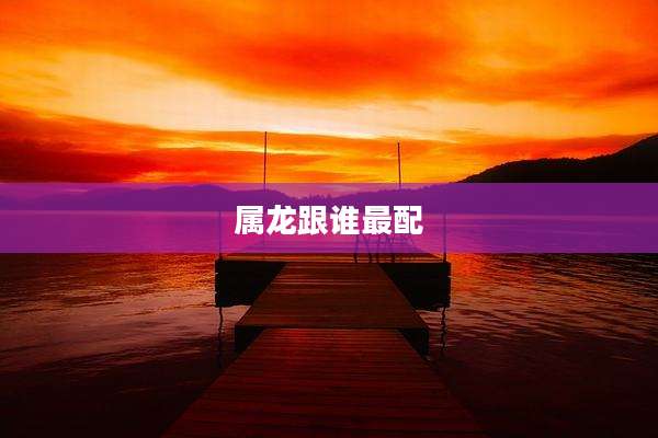 属龙跟谁最配