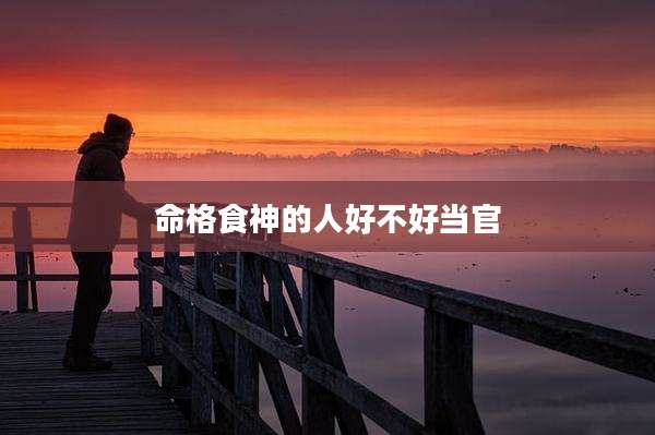 命格食神的人好不好当官