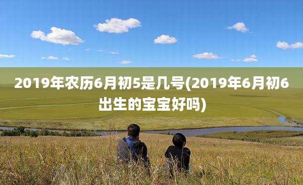 2019年农历6月初5是几号(2019年6月初6出生的宝宝好吗)