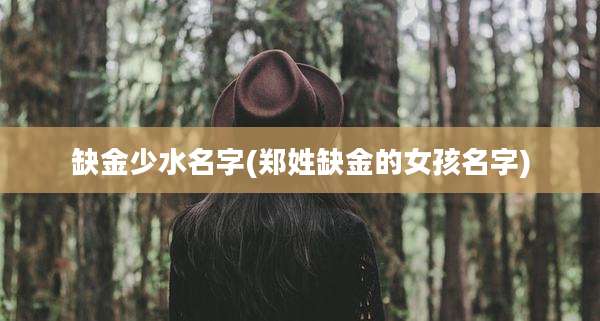 缺金少水名字(郑姓缺金的女孩名字)