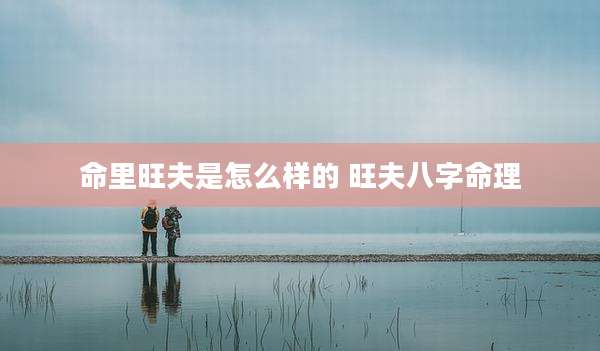 命里旺夫是怎么样的 旺夫八字命理